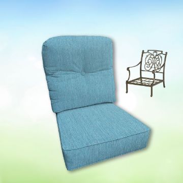 Sunbrella Hanamint Replacement Cushions Club Chair | Estate Back