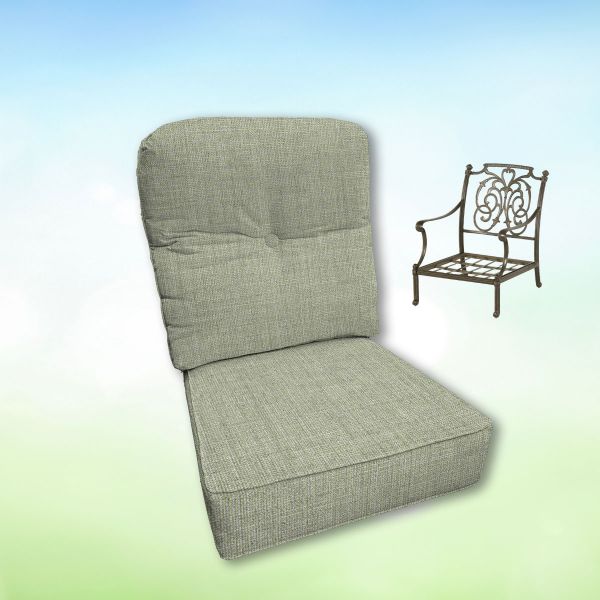 Sunbrella Hanamint Replacement Cushions Club Chair | Estate Back