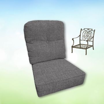 Sunbrella Hanamint Replacement Cushions Club Chair | Estate Back