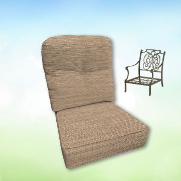 Sunbrella Hanamint Replacement Cushions Club Chair | Estate Back