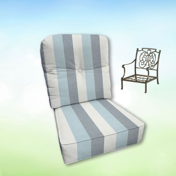 Sunbrella Hanamint Replacement Cushions Club Chair | Estate Back