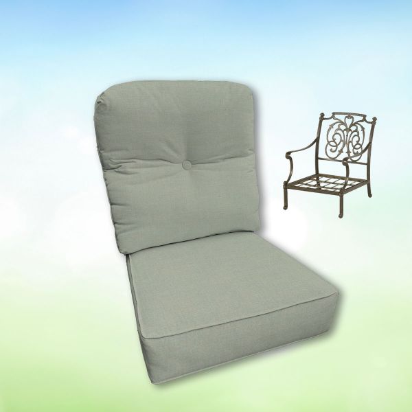 Sunbrella Hanamint Replacement Cushions Club Chair | Estate Back