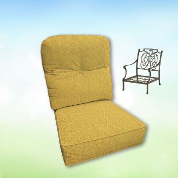 Sunbrella Hanamint Replacement Cushions Club Chair | Estate Back