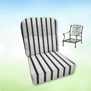 Sunbrella Hanamint Replacement Cushions Club Chair | Estate Back