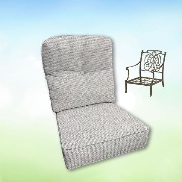 Sunbrella Hanamint Replacement Cushions Club Chair | Estate Back