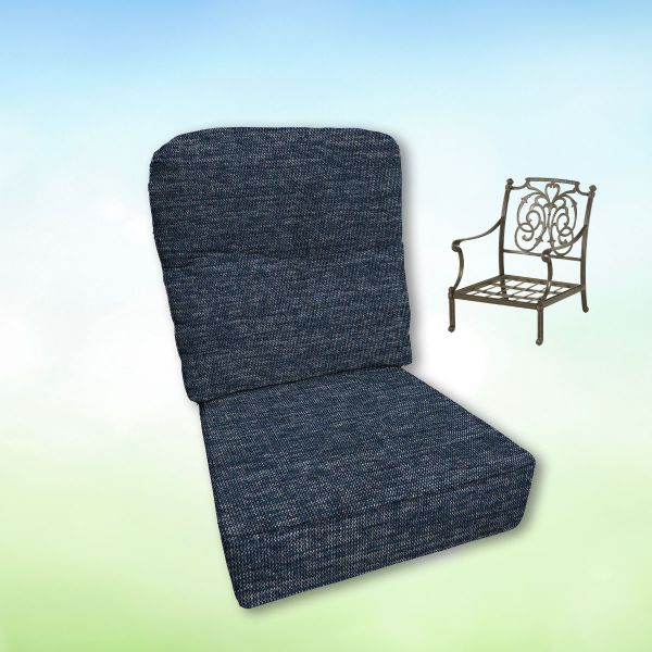 Sunbrella Hanamint Replacement Cushions Club Chair | Estate Back