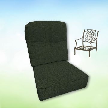 Sunbrella Hanamint Replacement Cushions Club Chair | Estate Back