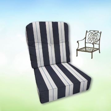 Sunbrella Hanamint Replacement Cushions Club Chair | Estate Back