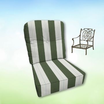 Sunbrella Hanamint Replacement Cushions Club Chair | Estate Back