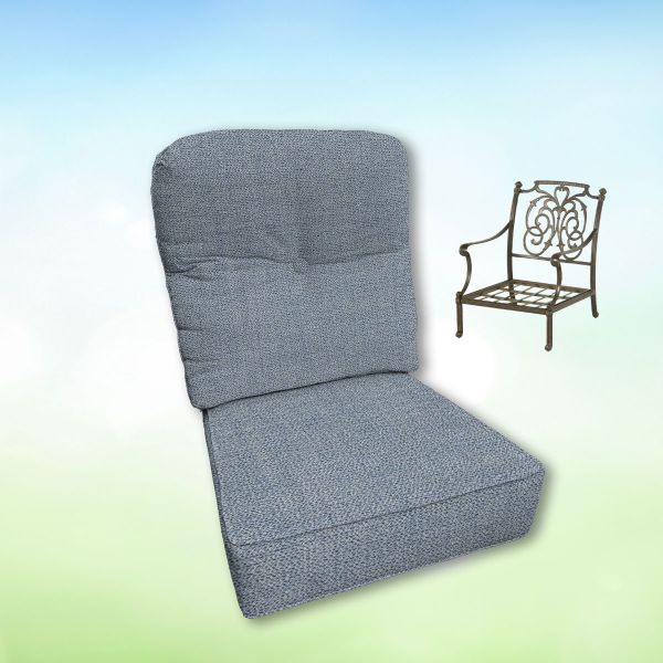Sunbrella Hanamint Replacement Cushions Club Chair | Estate Back