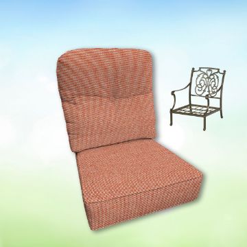 Sunbrella Hanamint Replacement Cushions Club Chair | Estate Back