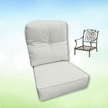 Sunbrella Hanamint Replacement Cushions Club Chair | Estate Back