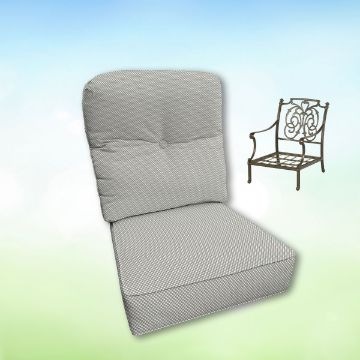 Sunbrella Hanamint Replacement Cushions Club Chair | Estate Back