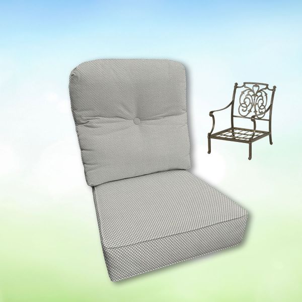 Sunbrella Hanamint Replacement Cushions Club Chair | Estate Back