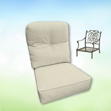 Sunbrella Hanamint Replacement Cushions Club Chair | Estate Back