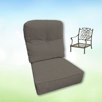 Sunbrella Hanamint Replacement Cushions Club Chair | Estate Back