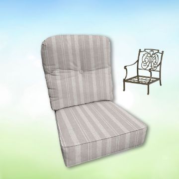 Sunbrella Hanamint Replacement Cushions Club Chair | Estate Back