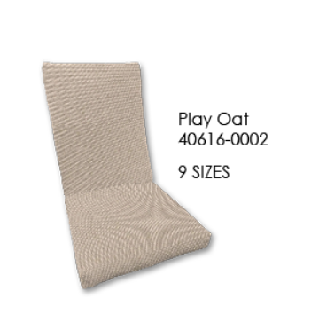 Sunbrella Play Oat Universal Patio Chair Cushion With Ties