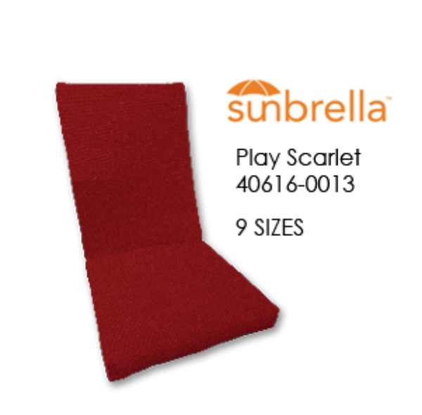 Sunbrella Play Scarlett Universal Patio Chair Cushion With Ties