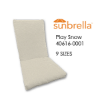 Sunbrella Play Snow Universal Patio Chair Cushion With Ties