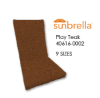 Sunbrella Play Teak Universal Patio Chair Cushion With Ties