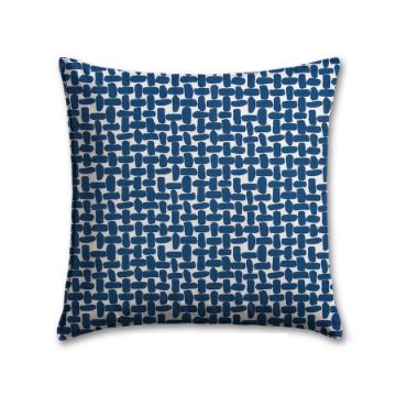 Picture of Farley Courtyard Navy Outdoor Pillow