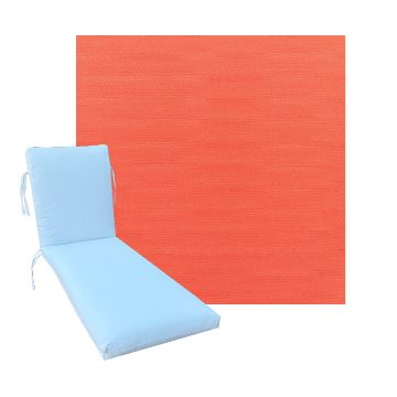 Classic Universal Chaise Lounge Cushions | Sunbrella Canvas Melon Fabric | 3 Sizes