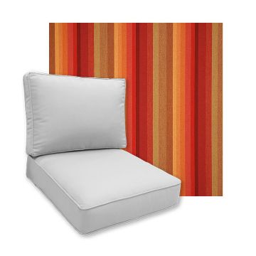 Sunbrella Astoria Sunset Patio Chair Replacement Cushions