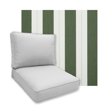 Sunbrella Relate Ivy Patio Chair Replacement Cushions