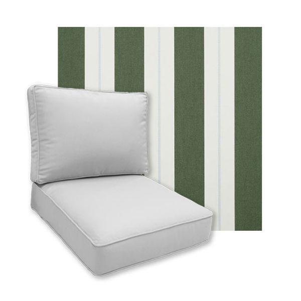 Sunbrella Relate Ivy Patio Chair Replacement Cushions