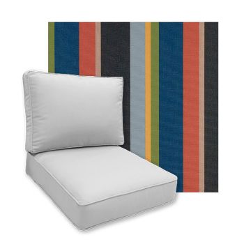 Sunbrella Beaming Fiesta Patio Chair Replacement Cushions