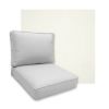 Sunbrella Canvas White Outdoor Patio Furniture Replacement Cushions Made By Cascadia Outdoor Cushions