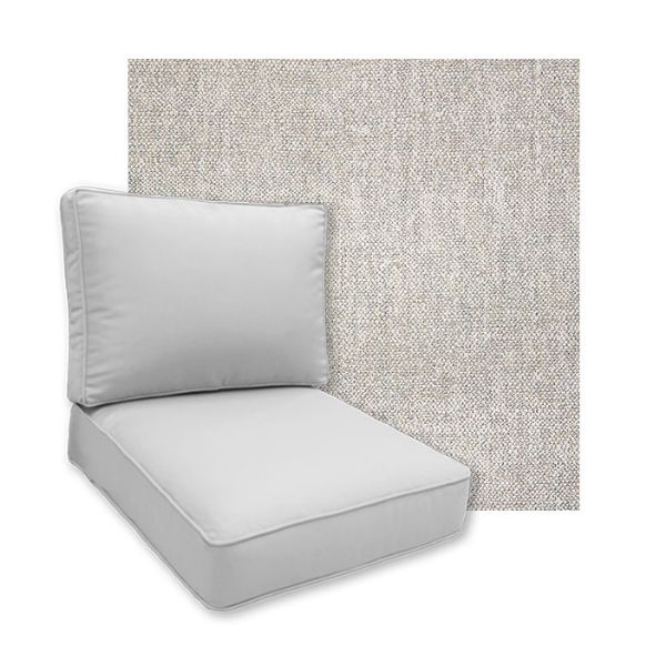 Sunbrella Chartres Silk Patio Chair Replacement Cushions