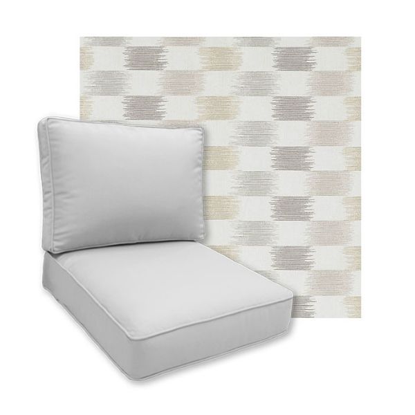 Sunbrella Dream Dune Patio Chair Replacement Cushions