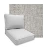 Sunbrella Dumont Dove Patio Chair Replacement Cushions
