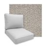 Sunbrella Dumont Mushroom Patio Chair Replacement Cushions