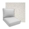 Sunbrella Dumont Stucco Patio Chair Replacement Cushions
