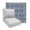 Sunbrella Figure Indigo Patio Chair Replacement Cushions