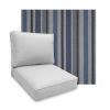 Sunbrella Glimpse Denim Patio Chair Replacement Cushions