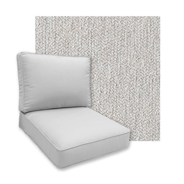 Sunbrella Improve Stucco Patio Chair Replacement Cushions