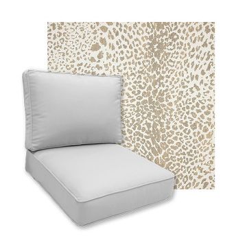 Sunbrella Instinct Dune Patio Chair Replacement Cushions