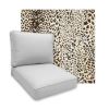 Sunbrella Instinct Espresso Patio Chair Replacement Cushions