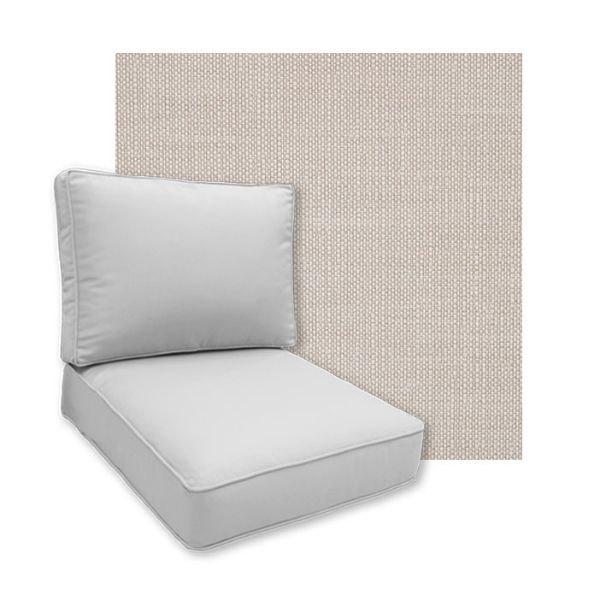 Linville Parchment Patio Chair Replacement Cushions