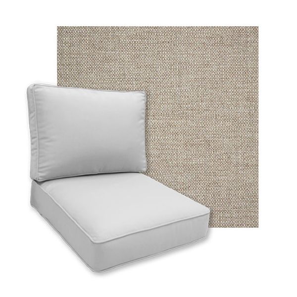 Sunbrella Piazza Burlap Patio Chair Replacement Cushions