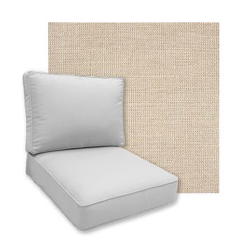 Sunbrella Piazza Dune Patio Chair Replacement Cushions