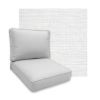 Sunbrella Piazza White Patio Chair Replacement Cushions