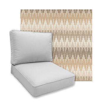 Sunbrella Valley Dune Patio Chair Replacement Cushions