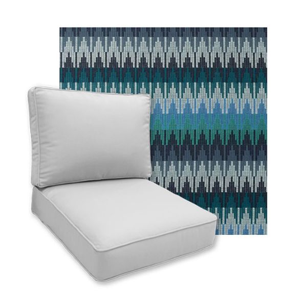 Sunbrella Valley Lagoon Patio Chair Replacement Cushions