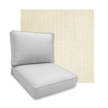 Sunbrella Posh Salt Patio Chair Replacement Cushions