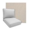 Sunbrella Replay Taupe Patio Chair Replacement Cushions